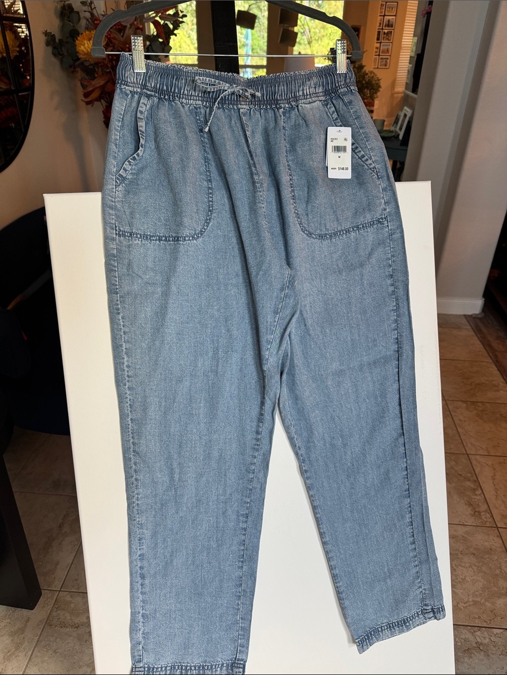 Splendid Angie Light Blue Women’s Elastic-Waist Denim Jeans